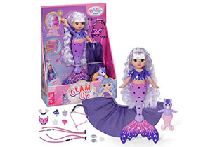 Baby Born Glam Up Mermaid Doll Aura